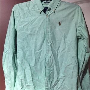 Ralph Lauren Mint Green Button Down Shirt